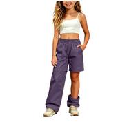 Pantalon Randonnée Fille Convertible Imperméable Respirant Léger Amovible Fermeture Éclair Taille Élastique Haute Léger Respirant Adapté Fille Pantalon Pour La Marche Les Randonnées En Montagne