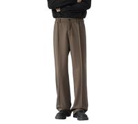 Pantalon Randonnée Homme - Pantalon Décontracté Coupe Ample Jambes Larges Taille Élastique Confortable Style Droit Idéal Quotidien Pantalon Élégant Avec Deux Empiècements Extensibles Sur Les Côtés