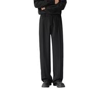 Pantalon Randonnée Homme - Pantalon Décontracté Coupe Ample Jambes Larges Taille Élastique Confortable Style Droit Idéal Quotidien Pantalon Élégant Avec Deux Empiècements Extensibles Sur Les Côtés