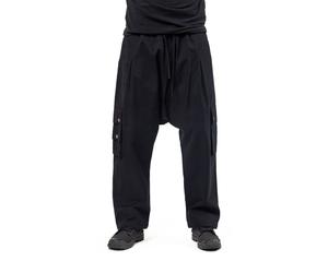 Pantalon Sarouel Cargo Unisexe Gothique Baron Nocturne S - (34-36)