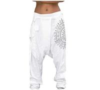 Pantalon Sarouel éLastique De Mode Pour Hommes Pantalons Larges DéContractés Pantalon Japonais, Sarouel Pantalon Taille ÉLastique De Mode Casual Hippies Plage ÉTé Léger Pantalon De Yoga Loose Fit