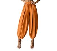 Pantalon sarouel pour femme avec taille élastique et taille décontractée | Pantalon d'hiver, pantalon de sport, pantalon thermique, salopette, pantalon d'entraînement, pantalon de snowboard