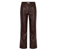 Pantalon simili cuir taille haute bootcut 44