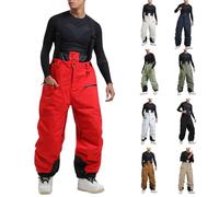 Pantalon Ski Homme Salopette Ski Impermeable Pantalon De Snowboard Pantalon Softshell Pantalon RandonnéE Hiver Chaud Café, XL