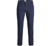 Pantalon Slim Fit Bleu Marine Homme - JACK & JONES - Coupe Slim - 4 poches - Passants pour ceinture 30/30