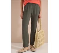 Pantalon slim structuré à coupe décontractée