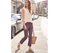 Pantalon slim taille haute coupe évasée
