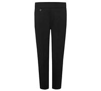 Pantalon slim uni avec poches latérales et demi-élastique dans le dos pour garçons uniforme scolaire, Noir , 4-5 ans