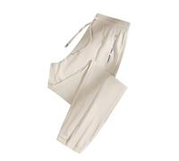 Pantalon Sport Glacial Femme Fluide Respirant Ceinture Élastique Pantacourt Été Léger Et Respirant Pantalons Cargo Décontracté avec Poches Pantalon De Travail à Taille Élastiquée