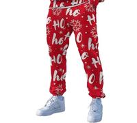 Pantalon Sport Homme Pantalon de Noel Homme Hip Hop Grande Taille Jogging Training Travail Activewear Long Sweatpants 3D Imprimé Casual Slim Fit Confortable Pants Poches Mode Sportswear