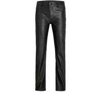 Pantalon straight en cuir femme Jack & Jones kenya - black matte - M S