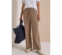 Pantalon Straight Leg taille haute à détail rayé