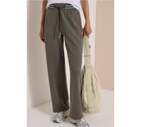 Pantalon Straight Leg taille haute à détail rayé