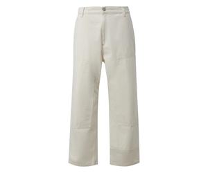 Pantalon style charpentier coupe droite dÃ©contractÃ©e QS Blanc 30