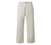 Pantalon style charpentier coupe droite dÃ©contractÃ©e QS Blanc 38