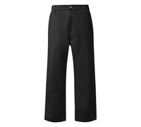 Pantalon style charpentier coupe droite dÃ©contractÃ©e QS Noir 31
