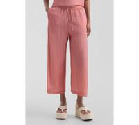 Pantalon style jupe-culotte léger à taille mi-haute femme QS Orange 38