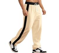 Pantalon Survetement Homme Jogging Baggy Jogging Polaire Molleton Grande Taille Chaud Coton Sweatpants Elastique Bas De Sport Lounge Noir Vêtement XL Longueur Cargo Slim Golf VTT Large Blanc Maison