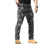 Pantalon Tactique éLastique pour Hommes,Militaire Résistant à l'eau pour Le Combat,Camouflage D'Entraînement pour Les Forces Armées