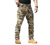 Pantalon Tactique éLastique pour Hommes,Militaire Résistant à l'eau pour Le Combat,Camouflage D'Entraînement pour Les Forces Armées