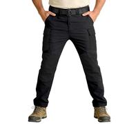 Pantalon Tactique Homme Extérieur - Pantalon Cargo Homme Slim en Tissu Résistant et Stretch avec Multiples Poches et Genoux Patchwork, Style Camouflage - Coupe Droite pour Randonnée, Tactique ou Ville