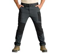 Pantalon Tactique Homme Extérieur - Pantalon Cargo Homme Slim en Tissu Résistant et Stretch avec Multiples Poches et Genoux Patchwork, Style Camouflage - Coupe Droite pour Randonnée, Tactique ou Ville