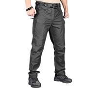 Pantalon Tactique Imperméable Pour Hommes - Pantalon Cargo Militaire De Grande Taille, Pantalon De Combat De Couleur Unie Swat Army Respirant Pour Hommes, Joggers De Travail S-6Xl, Noir, 6Xl