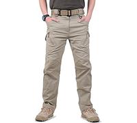 Pantalon Tactique Imperméable Pour Hommes - Pantalon Militaire Multi-Poches Ripstop, Pantalon Cargo Résistant À L'Usure Pour Hommes De Grande Taille 5Xl, Pantalon D'Armée De Combat Swat, Kaki, 4