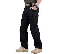 Pantalon tactique militaire de plus 5XL 5XL Pantalon de cargaison imperméable Hommes respirant Swat Army Pantalons de combat Travailler Joggers Dropshipping ( Color : Ix9 Black , Size : XX-Large )