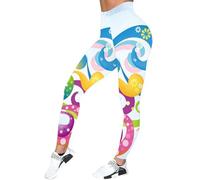 Pantalon Taille Elastique Femme ImpriméS, Legging De Sport Chic Et éLéGant,Leggings ContrôLe du Ventre Extensible Respirant Confortable Jegging Yoga Gym Fitness Jogging Push Up Collant