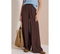 Pantalon taille haute à jambes larges et coupe ample