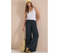 Cecil Pantalon Taille Haute, Jambes Larges, Coupe Ample, Vert Palm Breeze, L