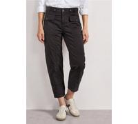 Street One Pantalon Taille Haute pour Femme, Coupe décontractée, 3818741, Marron, 36W / 28L
