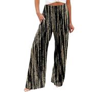 Pantalon Taille Haute Femme à Rayures, Pantalon Large Grande Taille DéContracté Fluide Pantalons LéGer Chic Et éLéGant Long Classique Pas Cher Pants Droits De Bureau Affaires Quotidien