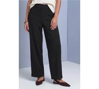 Street One Pantalon Taille Haute Coupe Droite Coupe décontractée Noir 34