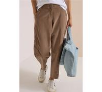 Pantalon taille mi-haute à Barrel Leg, coupe décontractée