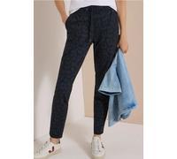 Cecil Pantalon Taille mi-Longue Slim pour Femme, Coupe décontractée, 3818636, Bleu Marine, M / 28L