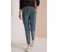 Pantalon taille moyenne, coupe ajustée et jambes Slim Leg, coupe décontractée