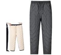 Pantalon Thermique for Homme, Chaud Et Confortable, en Polaire, Surdimensionné, Doublé Et Renforcé, for La Neige, Les Loisirs, Le Sport, Taille Élastique avec Poches, M-7XL(Gray B,5XL)