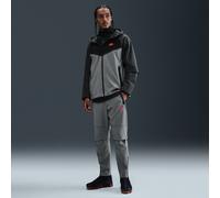 Pantalon tissé à ourlet ouvert Nike Tech pour homme Smoke Grey/Bright Crimson S