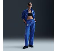 Pantalon tissé taille haute Nike Football Angleterre Windrunner pour femme Hyper Royal/Hyper Royal/Blanc XL (FR 50-52)