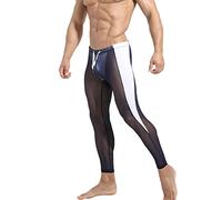 Pantalon transparent en maille pour homme - Legging sexy en maille transparente - Pantalon long transparent - Pantalon de loisirs - Tissu en maille fine, R Bu2, S