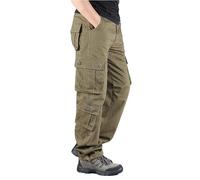 Pantalon Treillis Homme Impermeable Mode Sweatpants Pantalon Chino Slim Pantalons de Sport de Running Classique Polaire de Ville Cargo Homme Large Jaune terreux XL