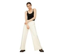 Pantalon Trendyol - TWOAW22EA0053 - Ekru Wide Leg Sports Fine Tracksuit Sweatpants Femme XL