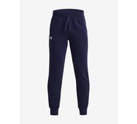 Pantalon Under Armour Rival Fleece Joggers Logo bleu marine enfant - S