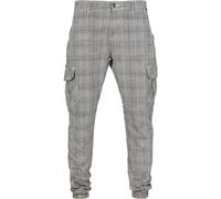 Urban Classics Pantalon cargo jog Homme AOP Glencheck Multicolore Blanc/Noir XXL EU