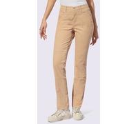 Pantalon velours coupe droite - Linea Tesini - couleur chamois COULEUR CHAMOIS 19