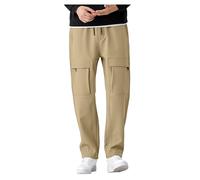Pantalon Velours Homme Baggy Bas Survetement, Pantalons Homme l'hiver Doublé Polaire Coton Ample Thermique Chaud Confortable Doux avec Poches Taille Elastique Respirant Sportwear