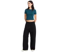 Pantalon Volcom Beeggy Denim Pants Black Combo Femme Noir 2026 taille 28