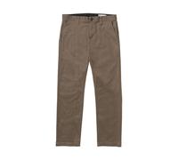 Volcom - Chino à la coupe droite - Frickin Modern Stretch Pant Mushroom en Coton - Taille 31 US - Marron Marron 31 US
